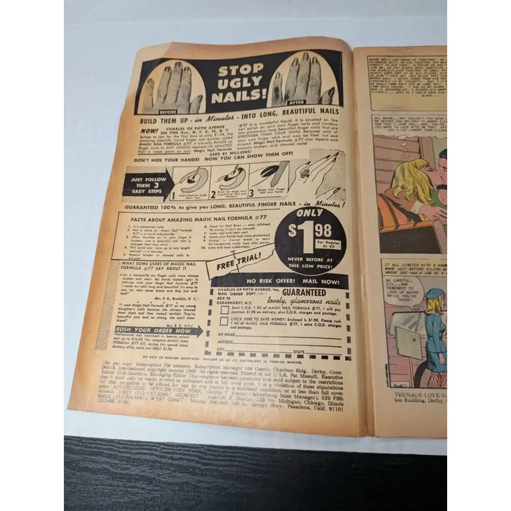 Vintage teen-age love comic magazine march #52